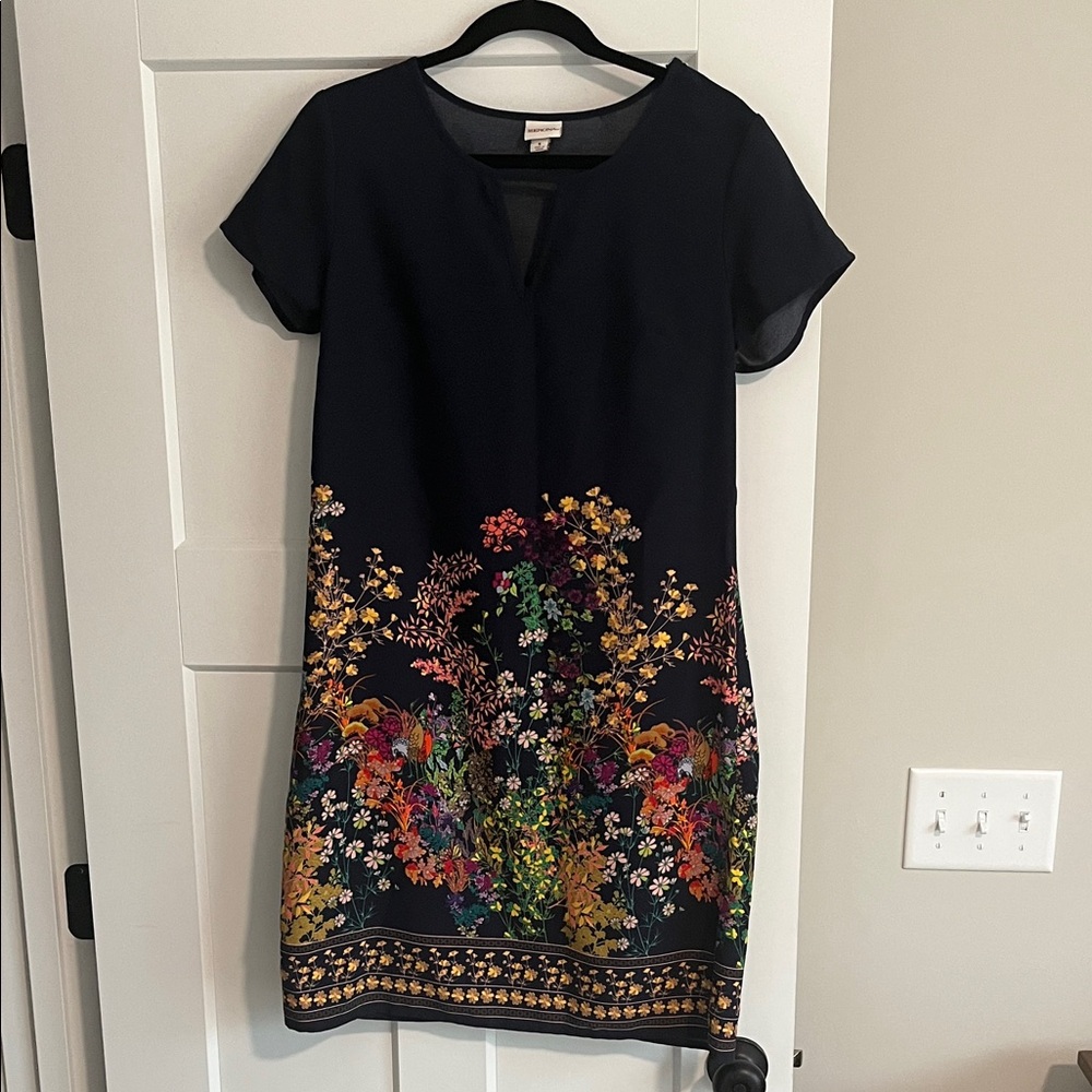 Merona Black Floral Mini Dress